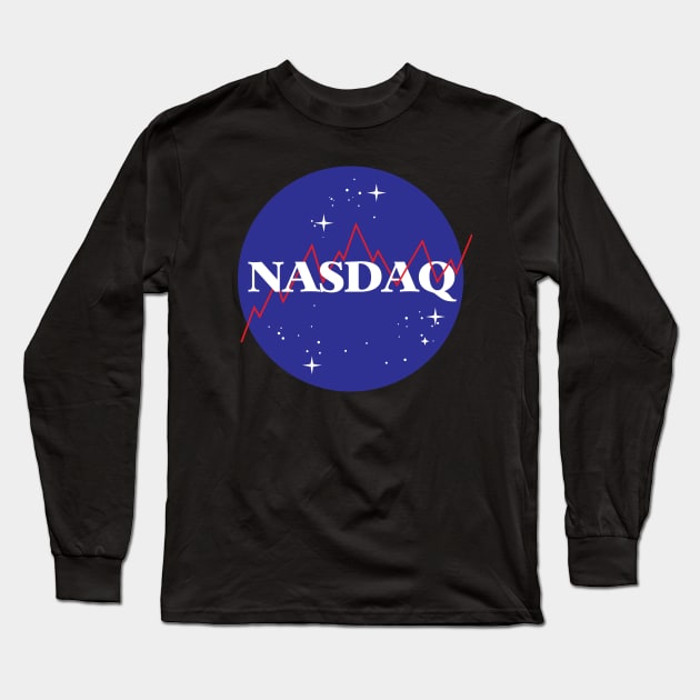 Nasdaq to the stars Long Sleeve T-Shirt by gastaocared